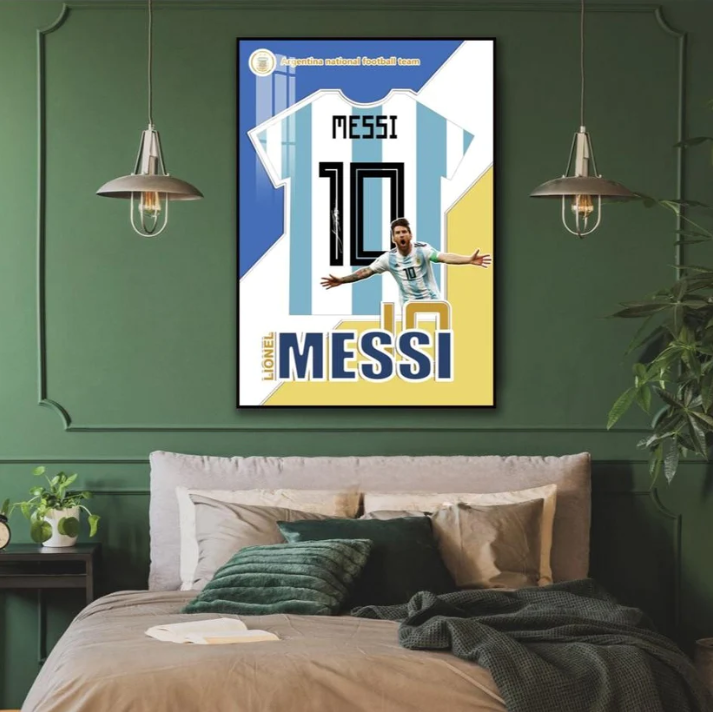 Lionel Messi's Jersey Wall Art (Graphic Jersey）