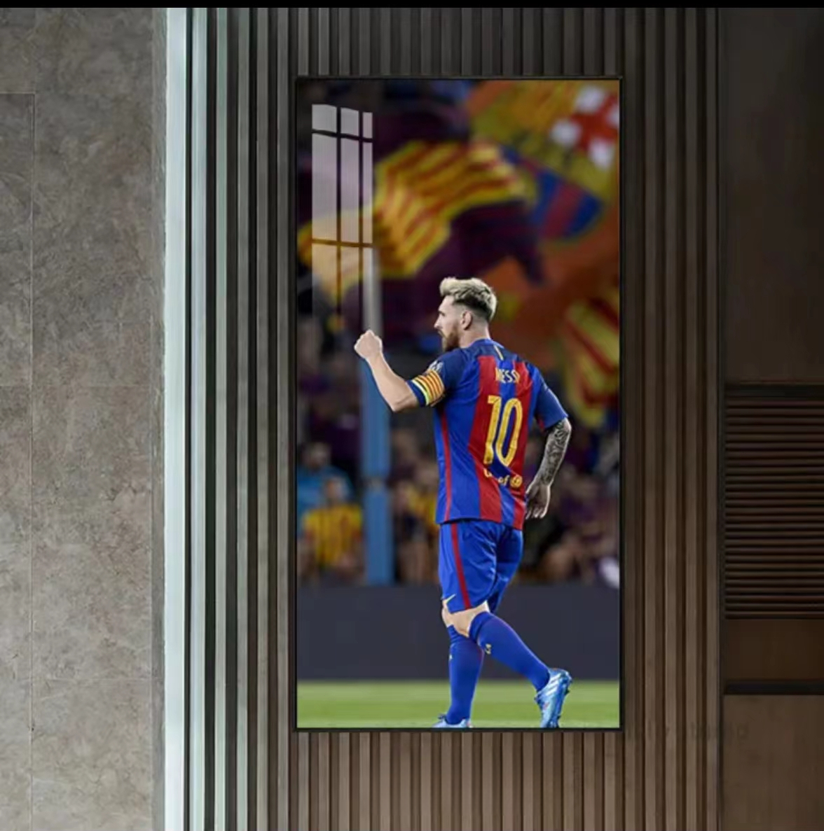 Arte de pared de Lionel Messi