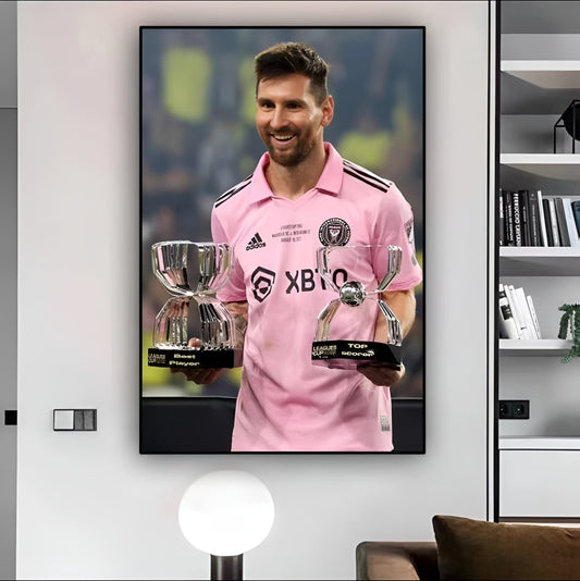 Arte de pared de Lionel Messi