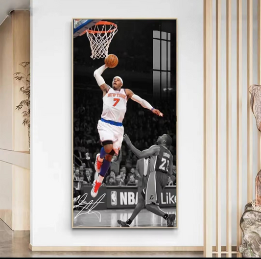 Carmelo Anthony Classic Porcelain Decorative Wall Art