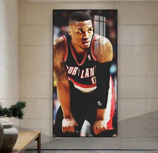 Damian Lillard Focus on Classic Decorative Wall Art for Competition