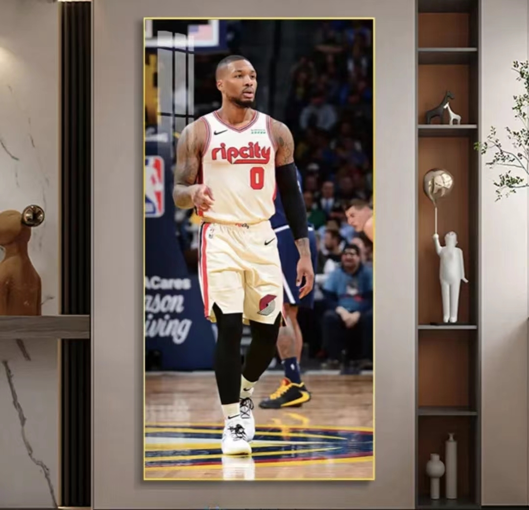 Décoration de stade Damian Lillard Art mural décoratif 