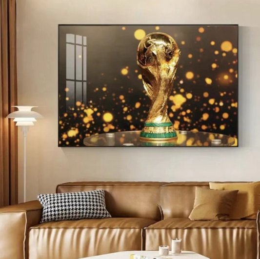 Art mural décoratif en porcelaine cristal pour la Coupe du Monde au Qatar 