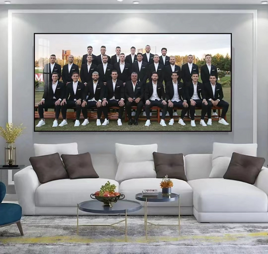 Art mural décoratif de l'équipe de football argentine 