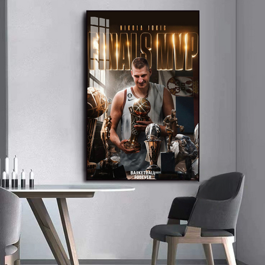 2023 Jokic FMVP Wandkunst