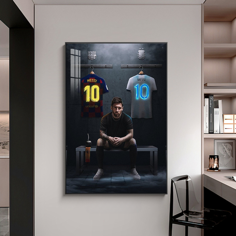Arte de pared de Lionel Messi