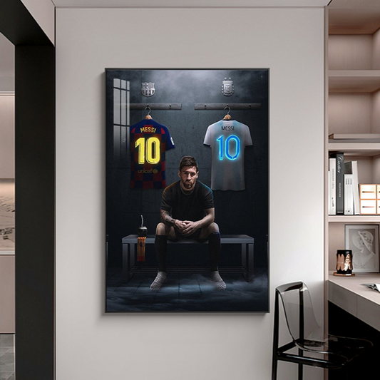Arte de pared de Lionel Messi