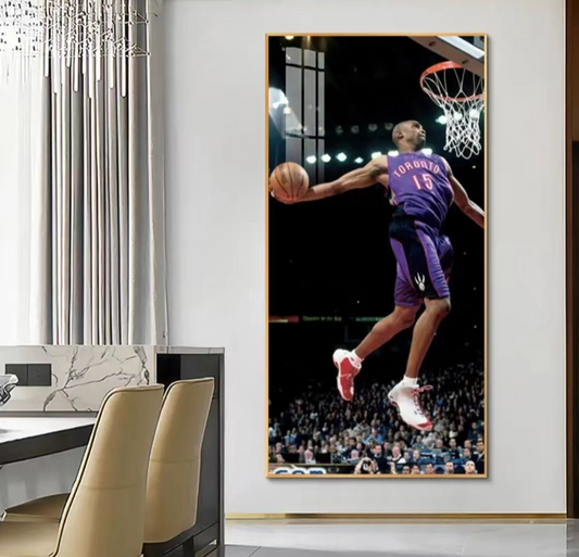 Vince Carter Indoor Shooting  Decorative Wall Art