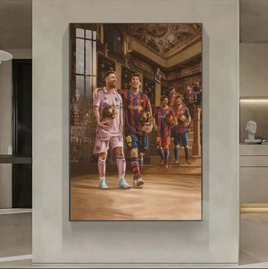 Arte de pared de Lionel Messi