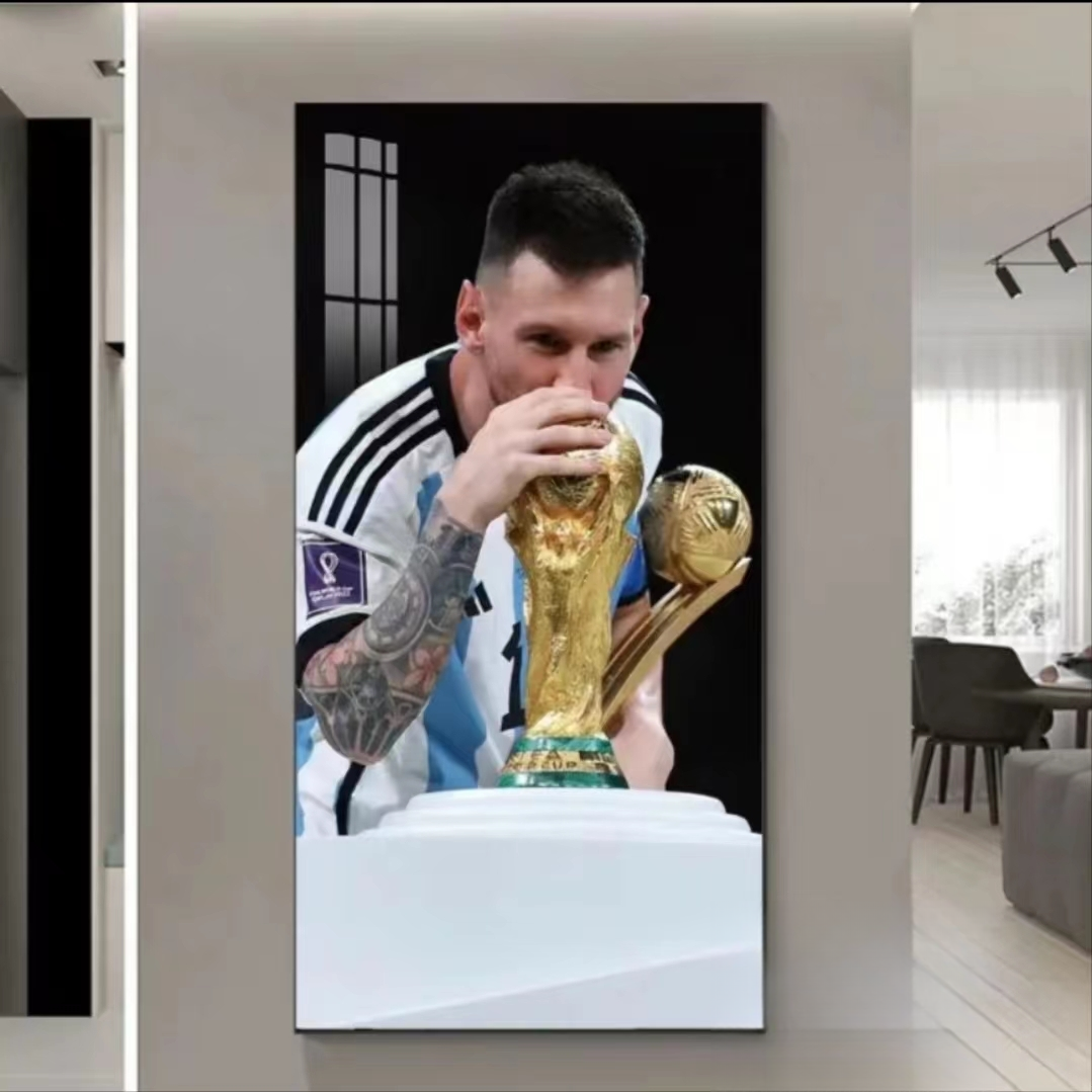 Arte de pared de Lionel Messi