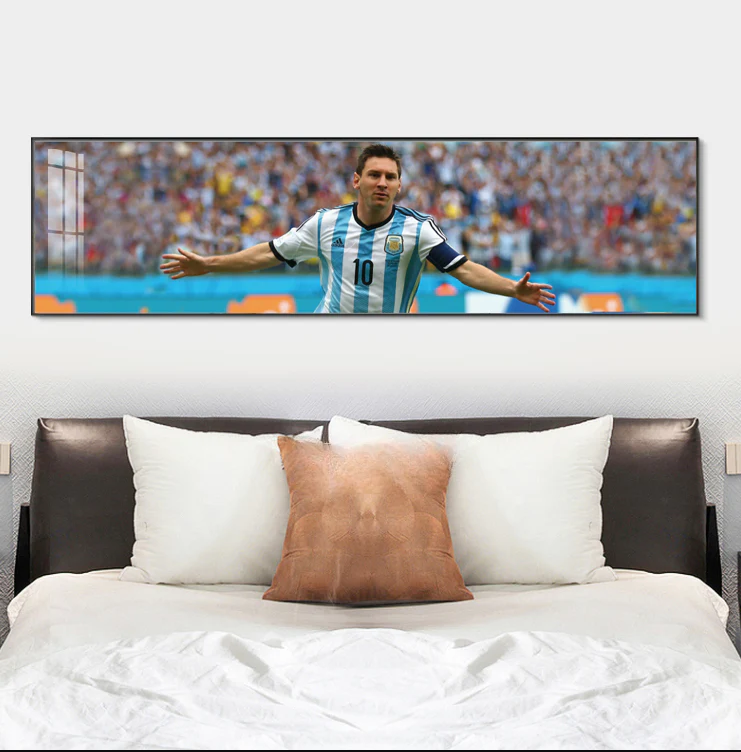 Arte de pared de Lionel Messi