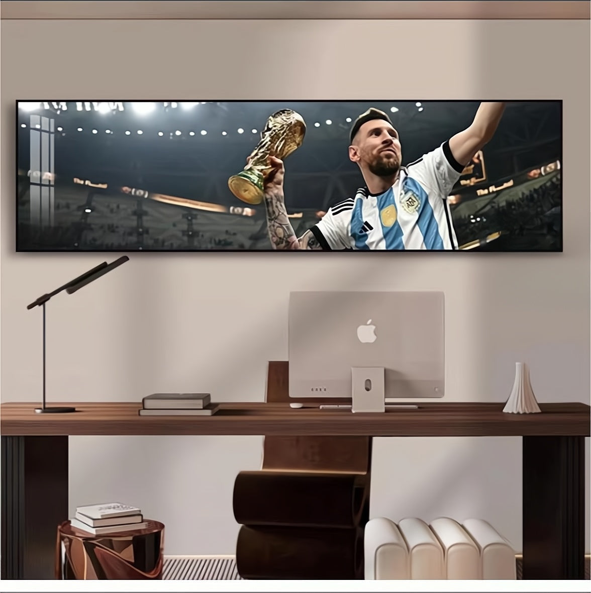 Arte de pared de Lionel Messi