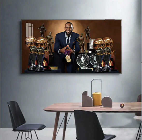 Arte de pared de LeBron James