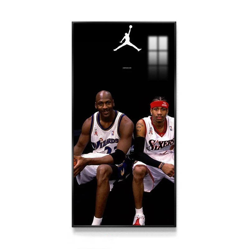 Michael Jordan and Allen Iverson Wall Art