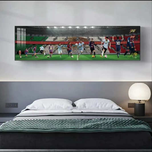 Arte de pared de Lionel Messi