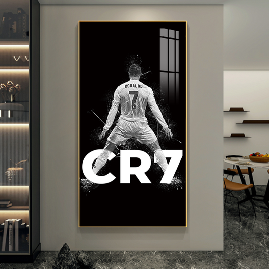 Cristiano Ronaldo back painting Decorative Wall Art