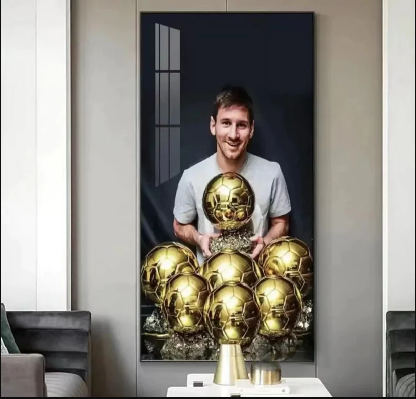 Arte de pared de Lionel Messi