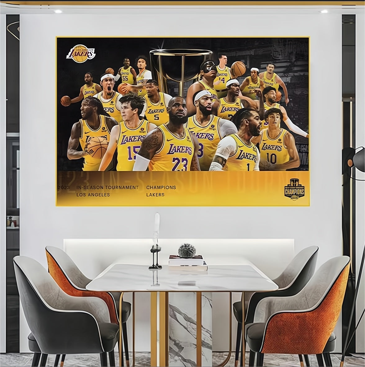 Arte de pared de Los Ángeles Lakers