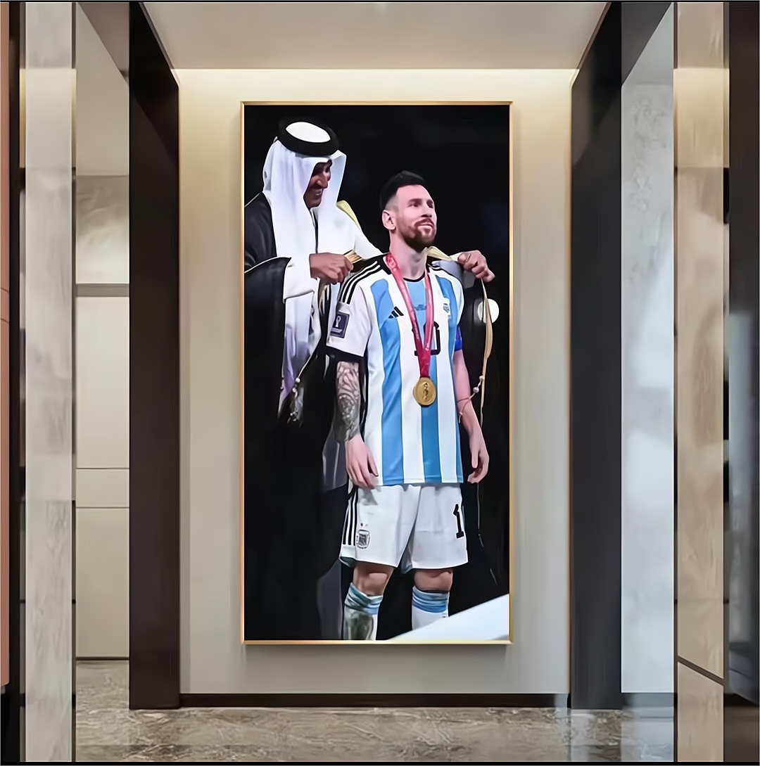 Lionel Messi Wandkunst